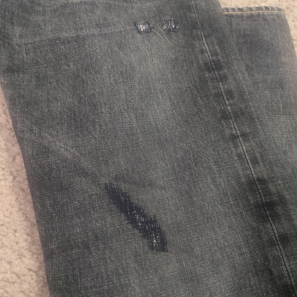 DBL RRL Ralph Lauren Slim Straight Dusty Dark Jns - Picture 15 of 16